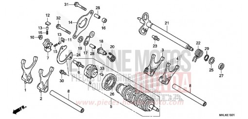 SCHALTTROMMEL (NC750SD) NC750SDK de 2019